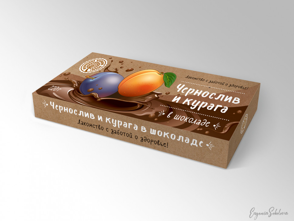  Чернослив и курага в шоколаде, 220г в Евпатории