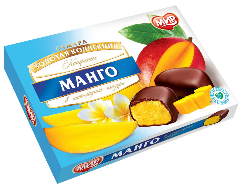  КФ МИР Манго-Кокос в шоколадной глазури 160г  в Евпатории