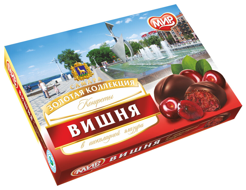  КФ МИР Вишня в шоколадной глазури 160г в Евпатории