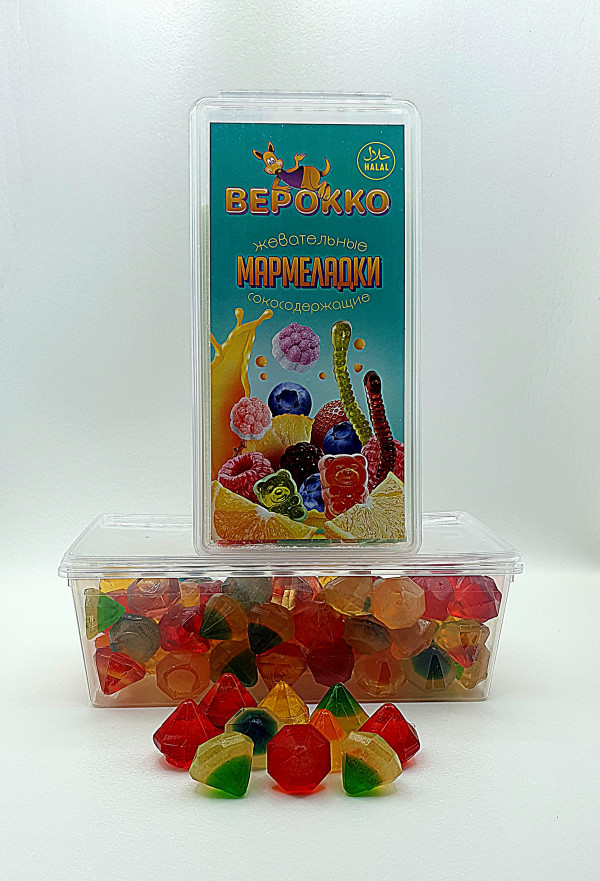 №2 Жевательный мармелад Самоцветы, 250г      в Евпатории